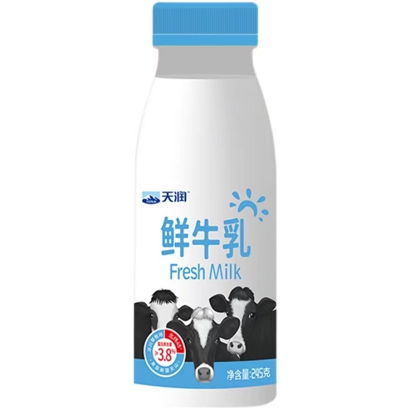天润鲜牛乳245g