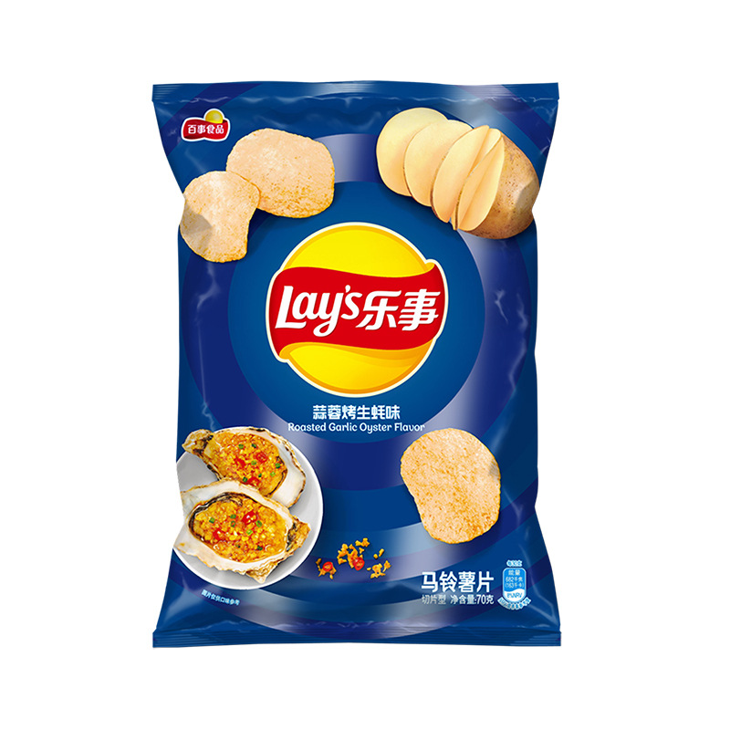 乐事薯片蒜蓉生蚝味70g