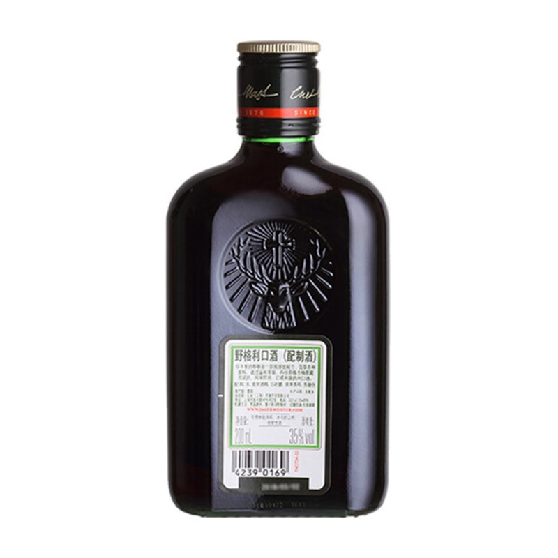 野格（Jagermeister）利口酒/力娇酒200ml德国进口洋酒（玻璃瓶）