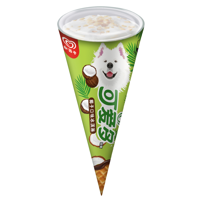 可爱多甜筒椰子冰淇淋65G*24支/件