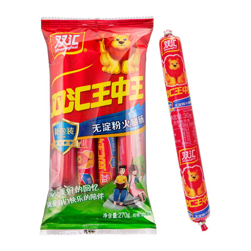 双汇王中王(无淀粉火腿肠)30g*9支*10袋