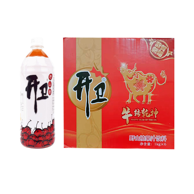 开卫山楂汁1kg*6瓶