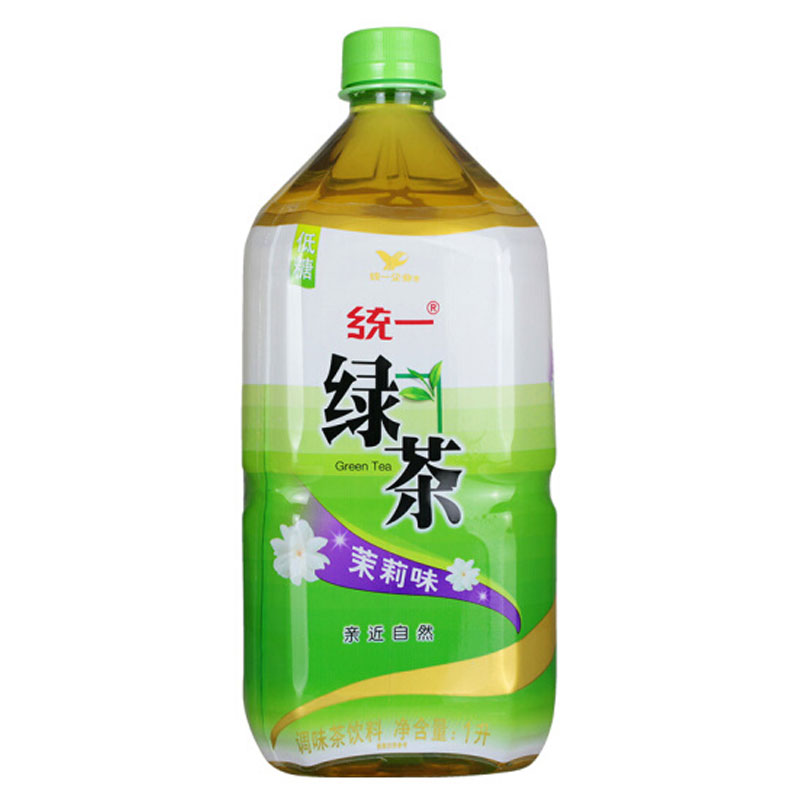 【仅供上海,店铺600元包邮】统一绿茶茉莉味1L*8瓶