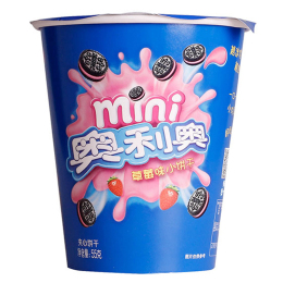 【只送济南】奥利奥mini夹心小饼干草莓口味55g