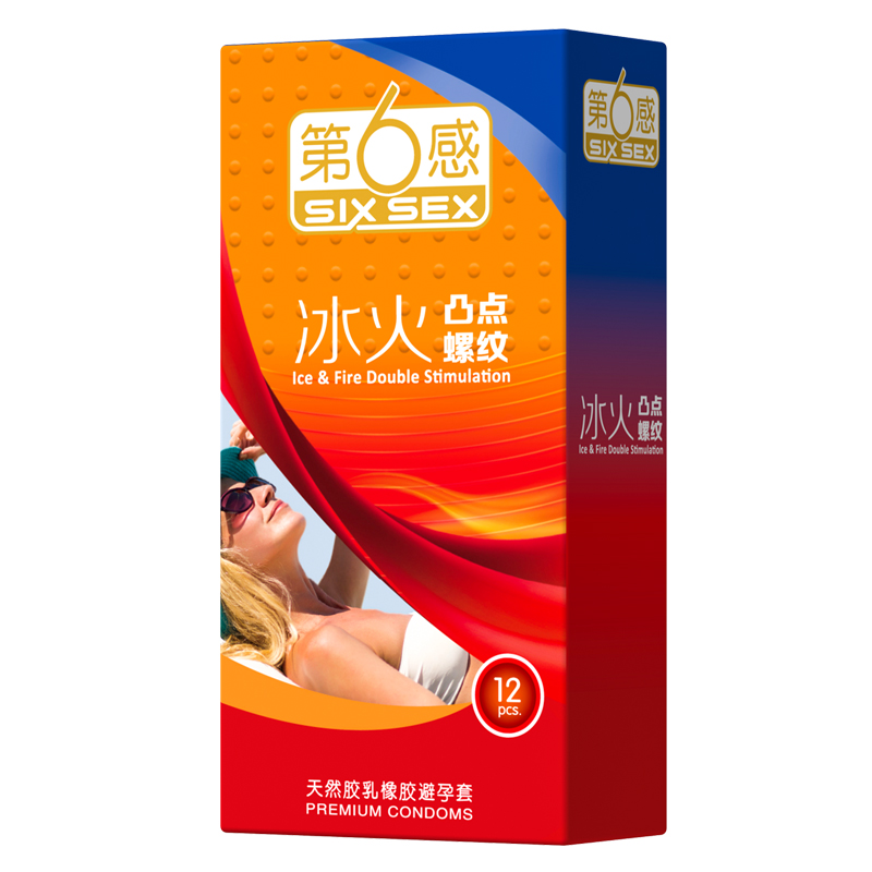 第六感冰火凸点螺纹12只装